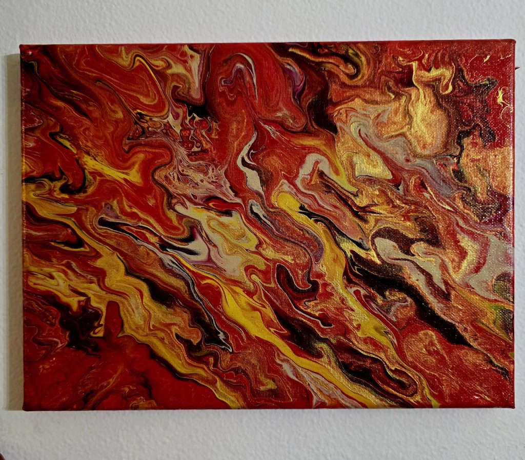 Acrylic Painting - Fire Storm